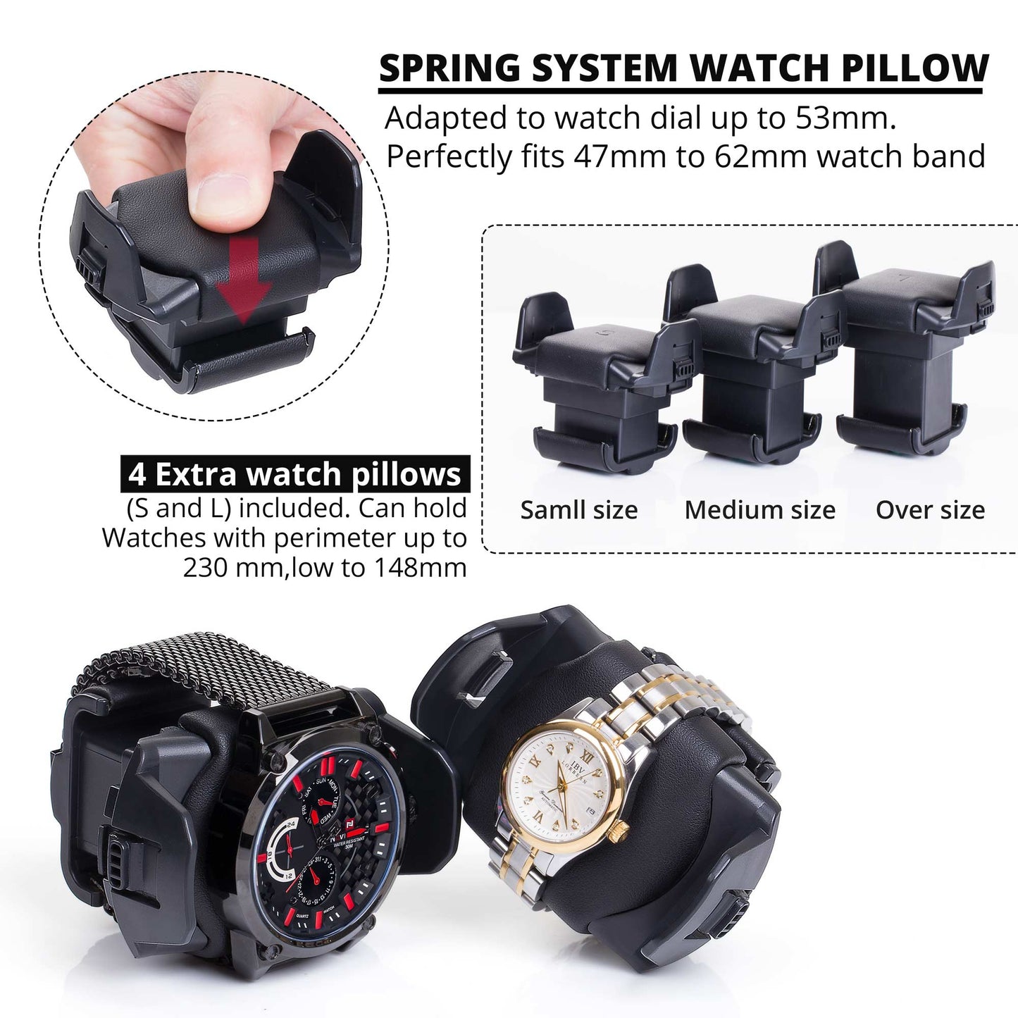 24-Slots Watch Winder with High-Gloss Piano Lacquer, Fingerprint Lock, JINS&VICO