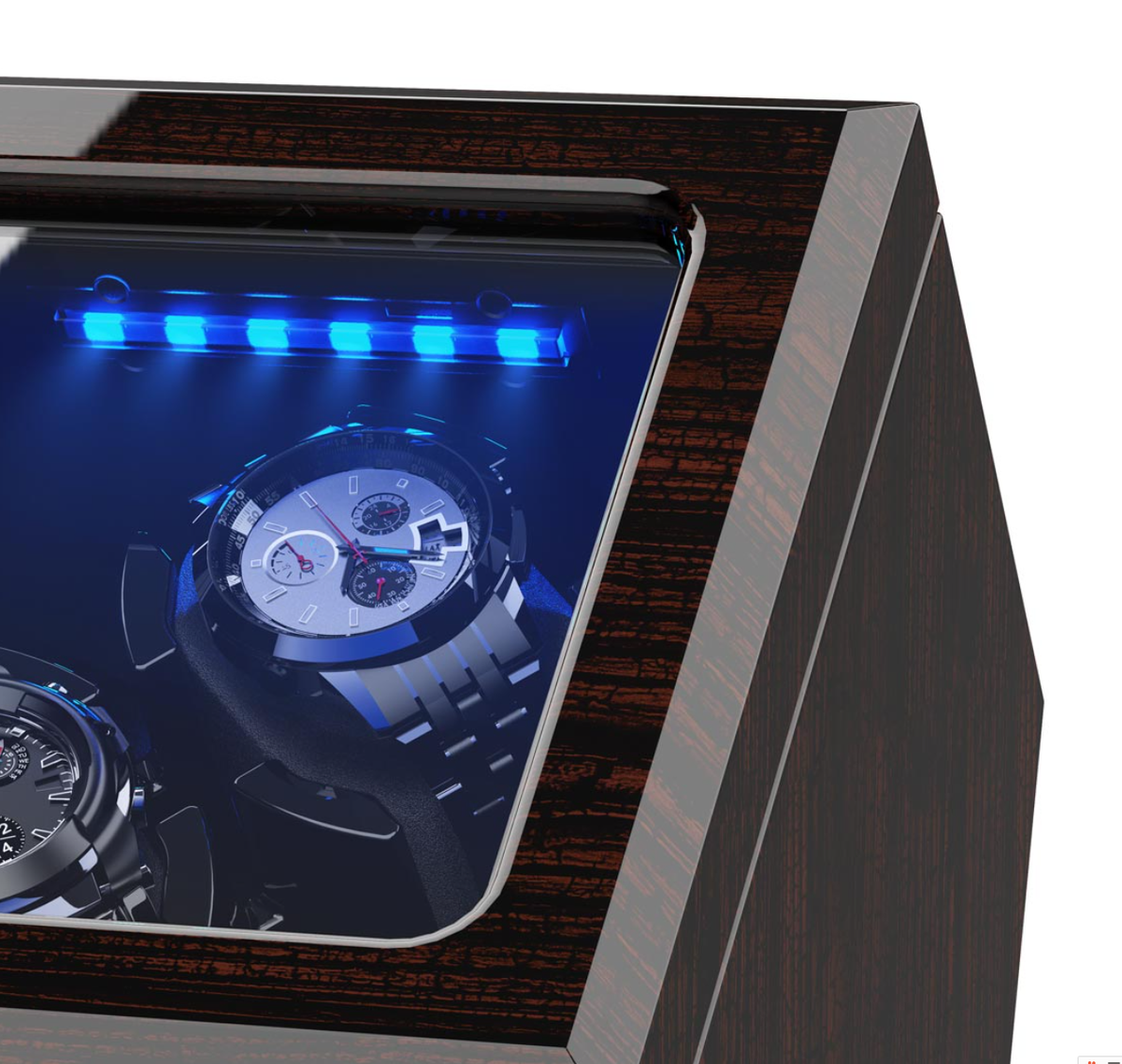 Built-in Blue LED Illumination