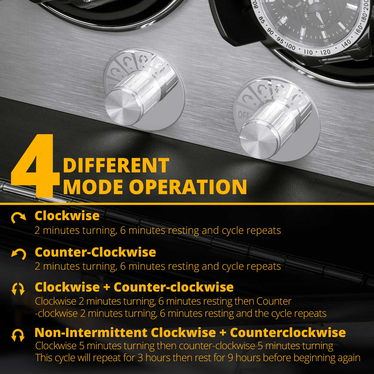 4 Rotation Modes for Different Automatic Watches