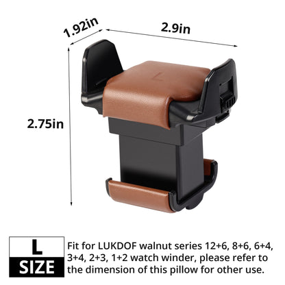 Retractable Watch Pillows Set Espresso 2 Pack