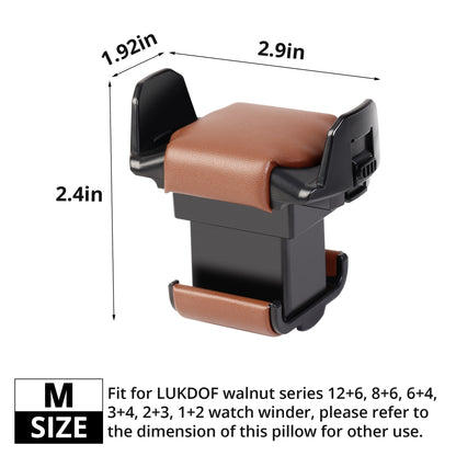 Retractable Watch Pillows Set Espresso 2 Pack