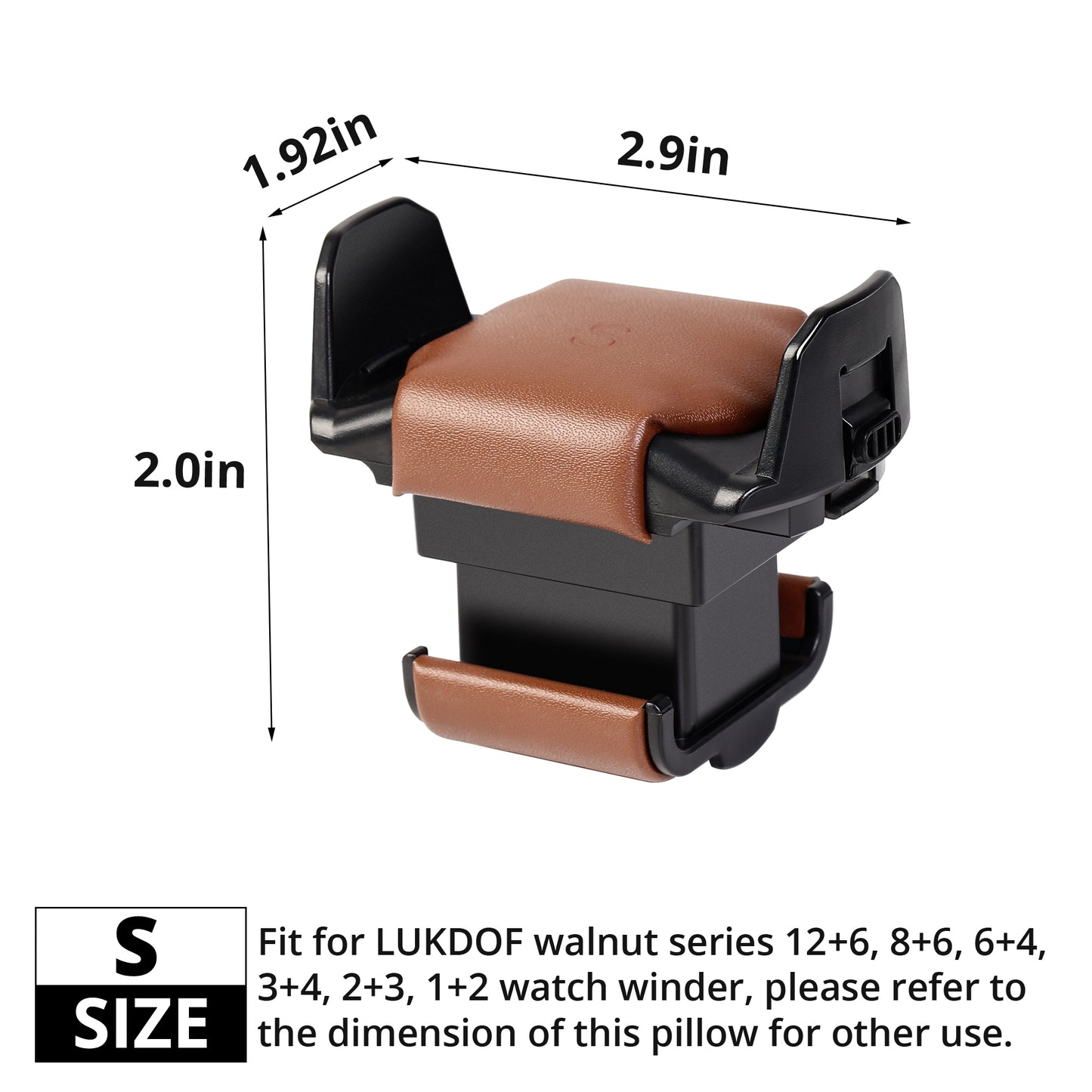 Retractable Watch Pillows Set Espresso 2 Pack