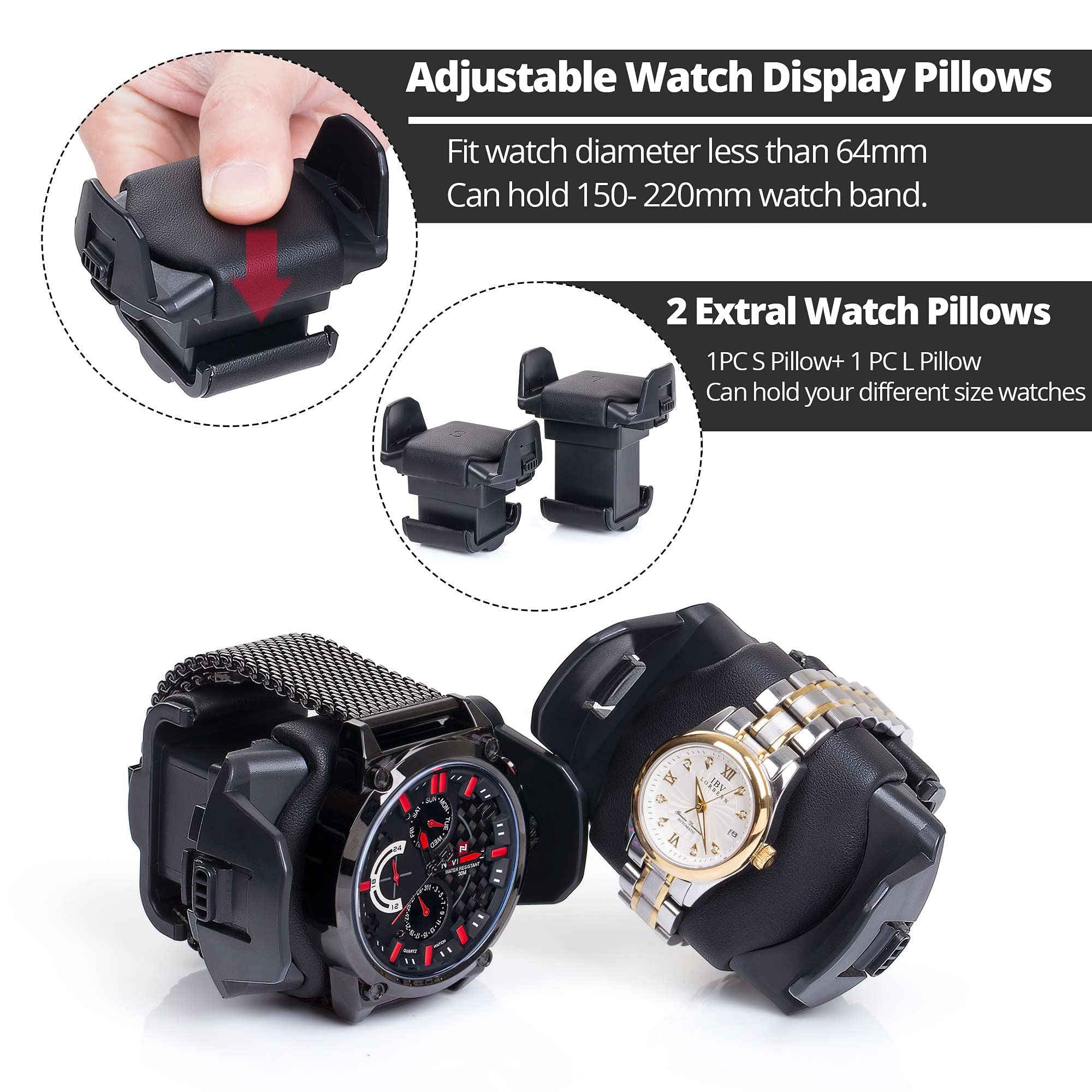 Watch Winder 8 Winding Spaces in Carbon Fiber, JINS&VICO