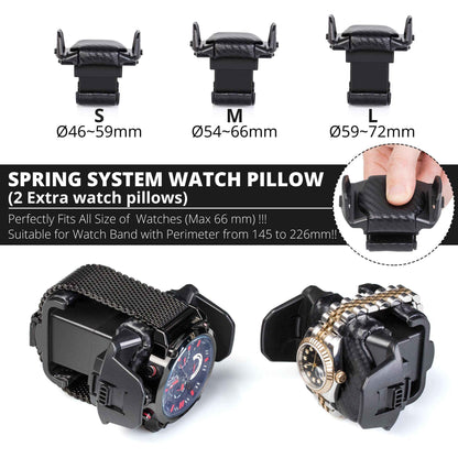 Watch Winder for 4 Watches with LCD Touchscreen Control, High-Gloss Piano Lacquer, JINS&VICO